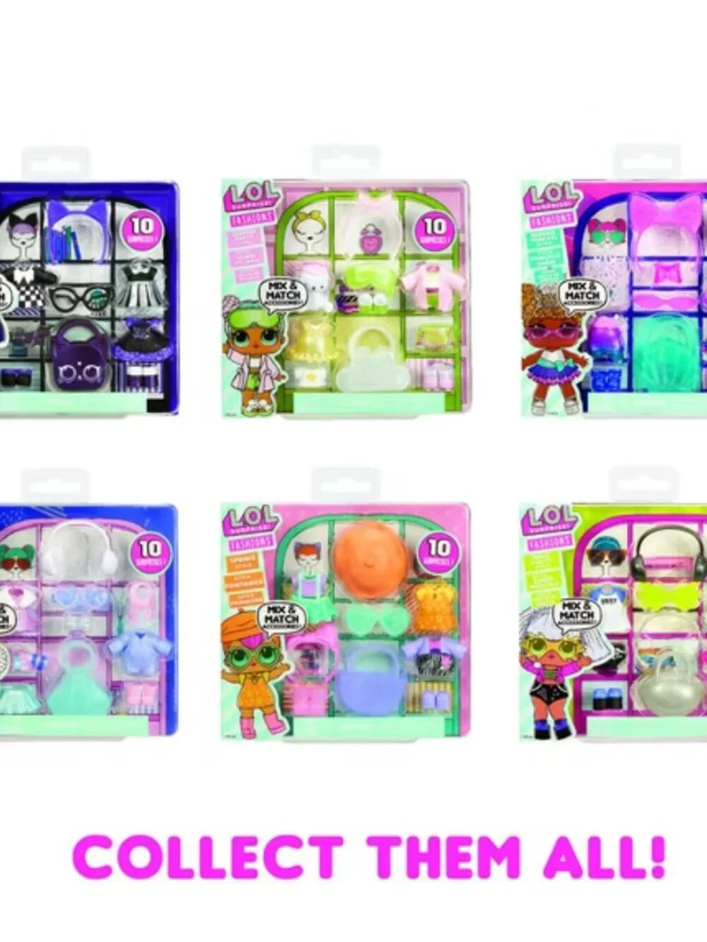 L.O.L. Surprise! Fashion Packs Doll Accessories Multicolor, 10 Pieces, Sealed